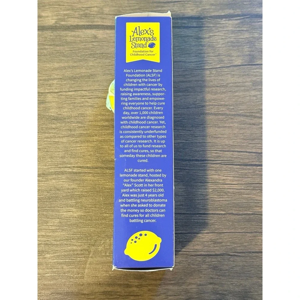 Alex's Lemonade Girl's Hair Accessory Set - Brush, Barrettes, Scrunchy